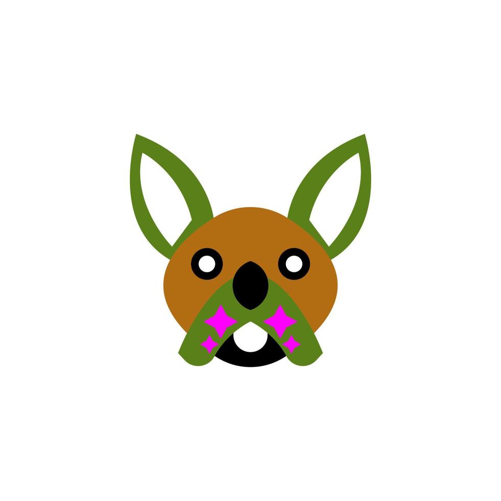 icono de cabeza de ardilla animal vector