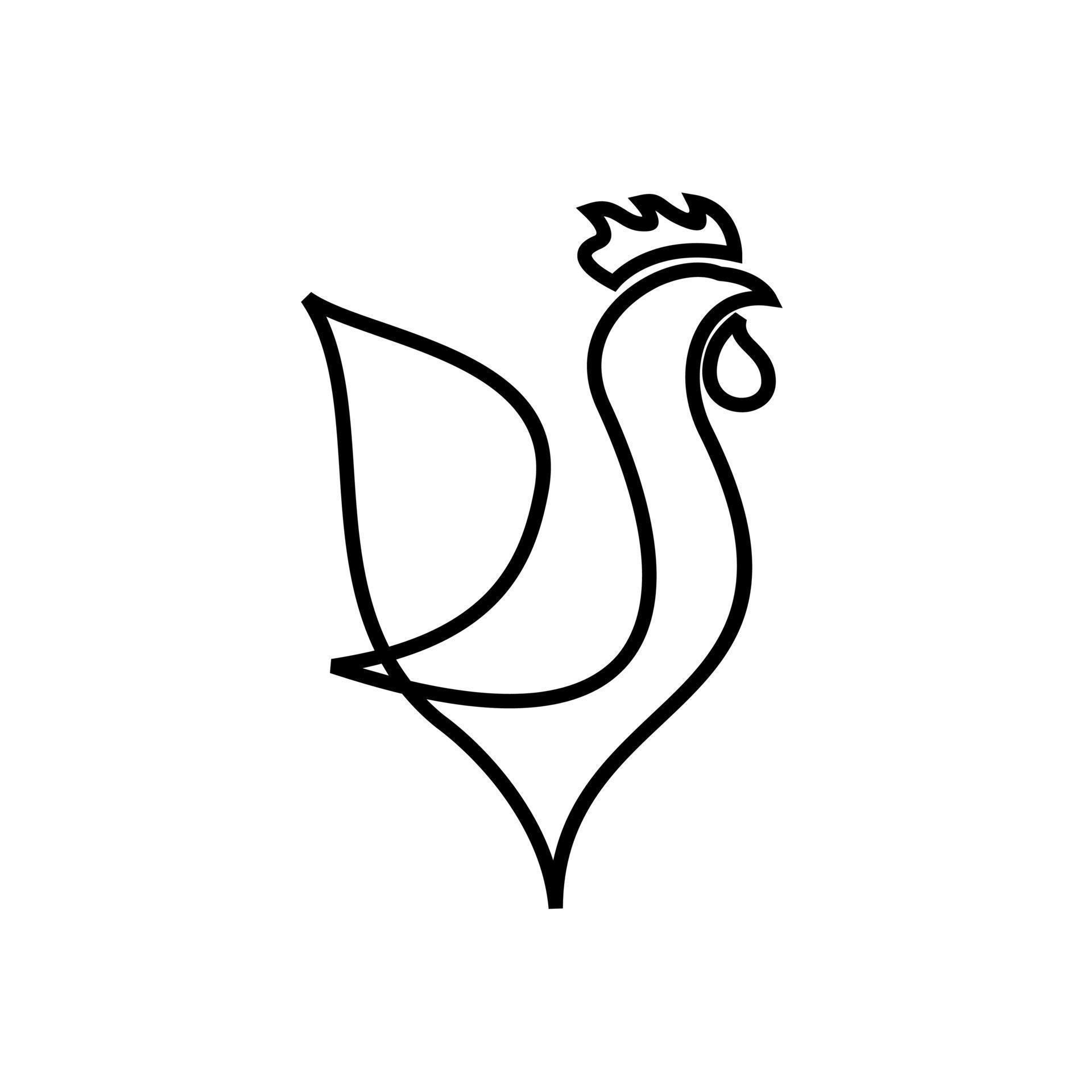 premium weather vane Rooster line design 11848848 Vector Art at Vecteezy