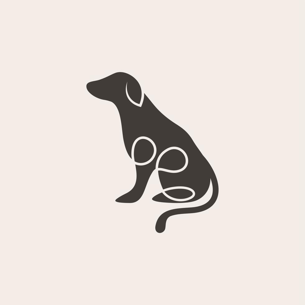 Dog logo design vector template