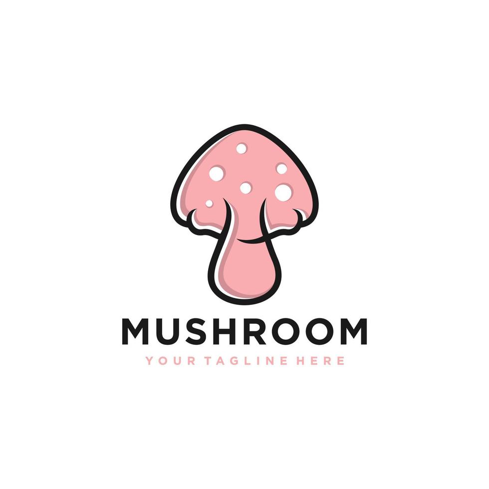 Mushrooms logo design vector
