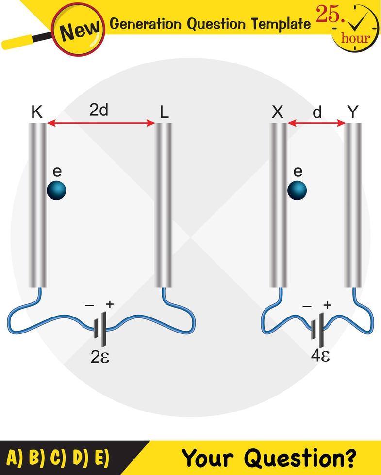 Physics, parallel plate capacitor in circuit, Capacitors, circuit