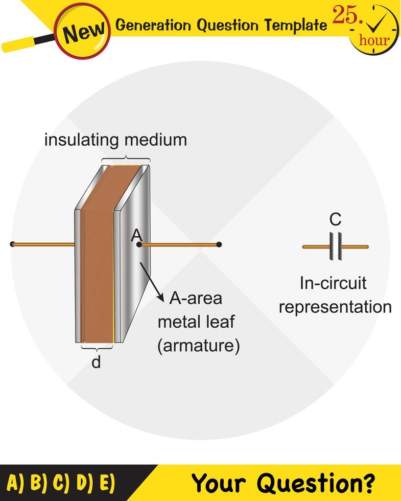 Physics, parallel plate capacitor in circuit, Capacitors, circuit