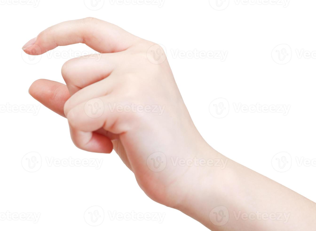 showing small size - hand gesture photo
