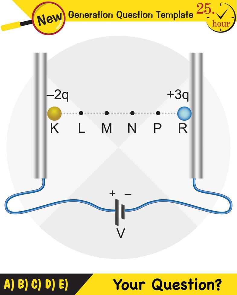 Physics, parallel plate capacitor in circuit, Capacitors, circuit