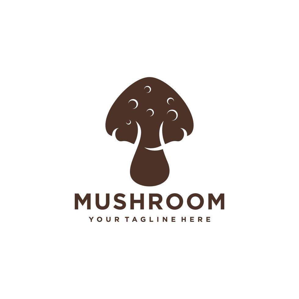 Mushrooms logo design vector