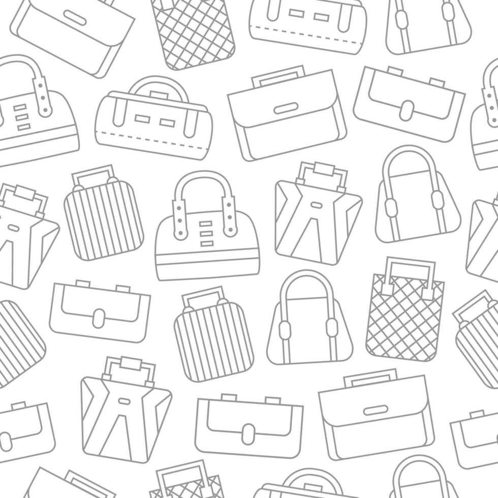 Fashion Bags Seamless Pattern vector