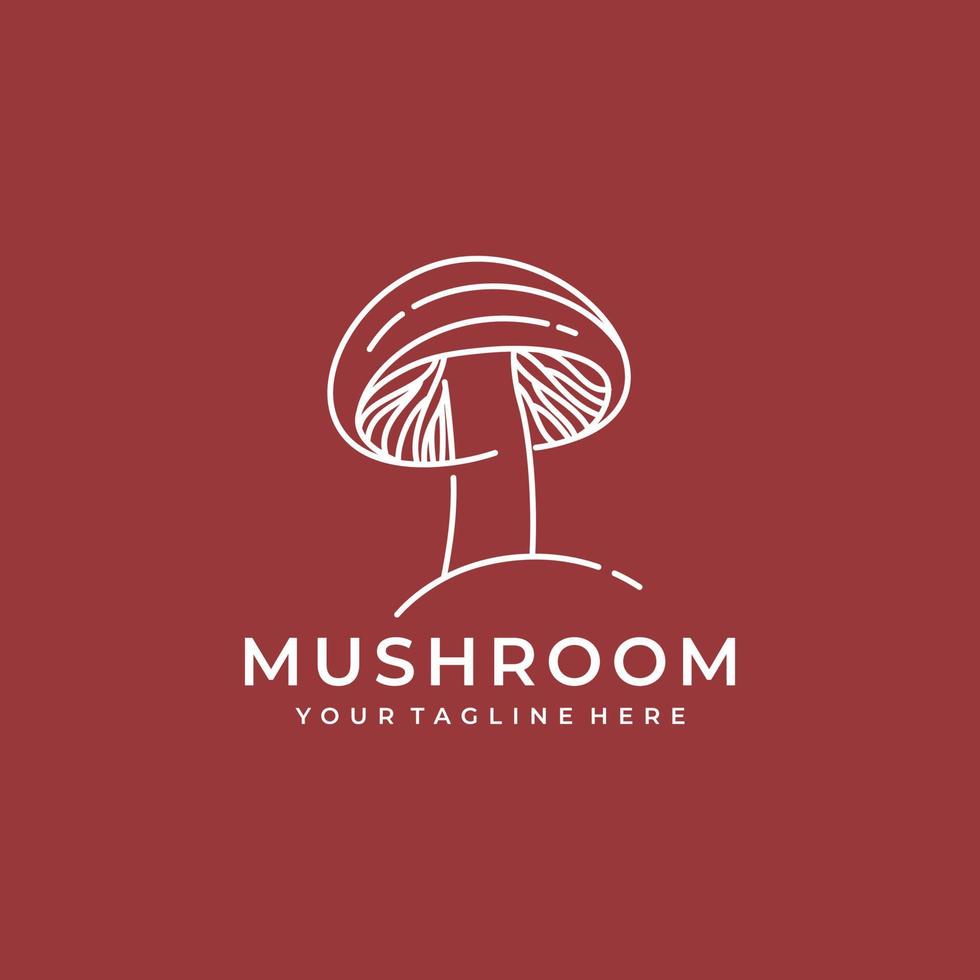 Mushrooms logo design vector