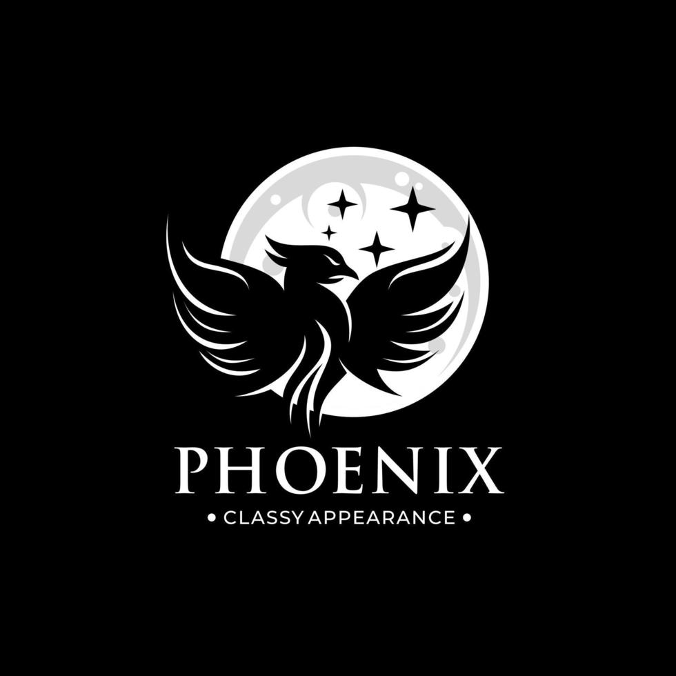 phoenix logo design template vector