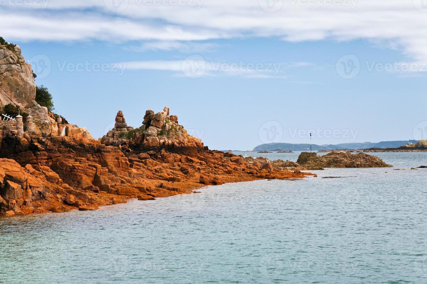 sea coastline in Brittany photo