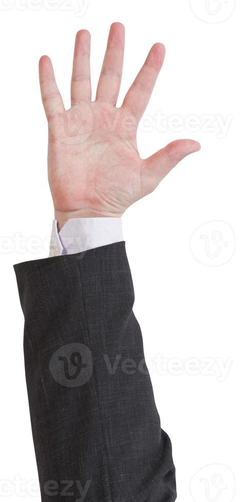 open five fingers - hand gesture photo