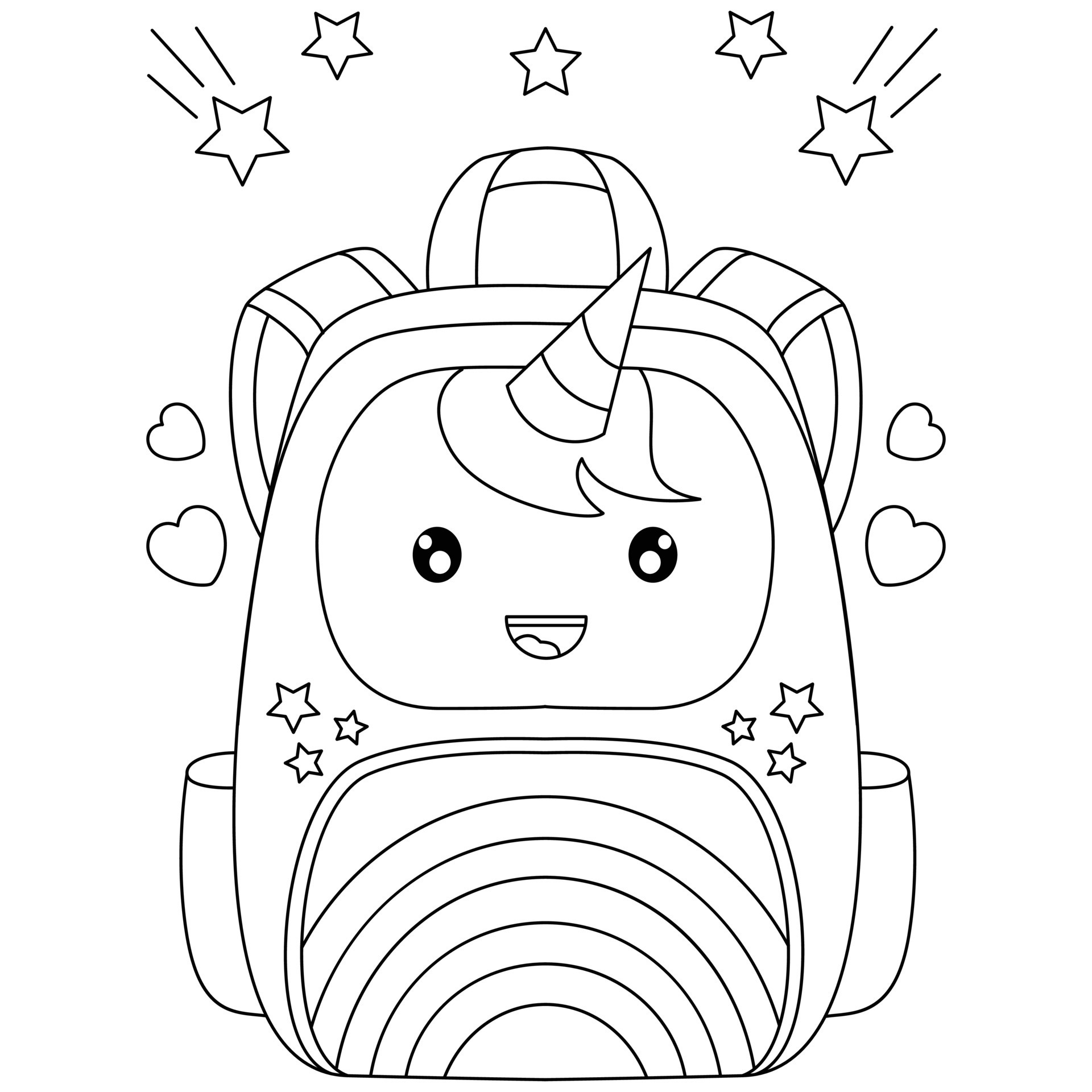 Medicine Bag Colouring Page - Kids Puzzles and Games