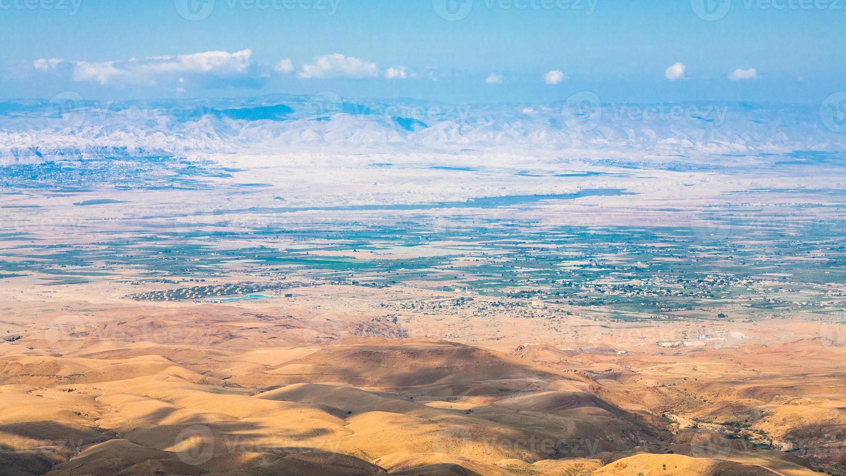 view of hills in Promised Land from Mount Nebo photo