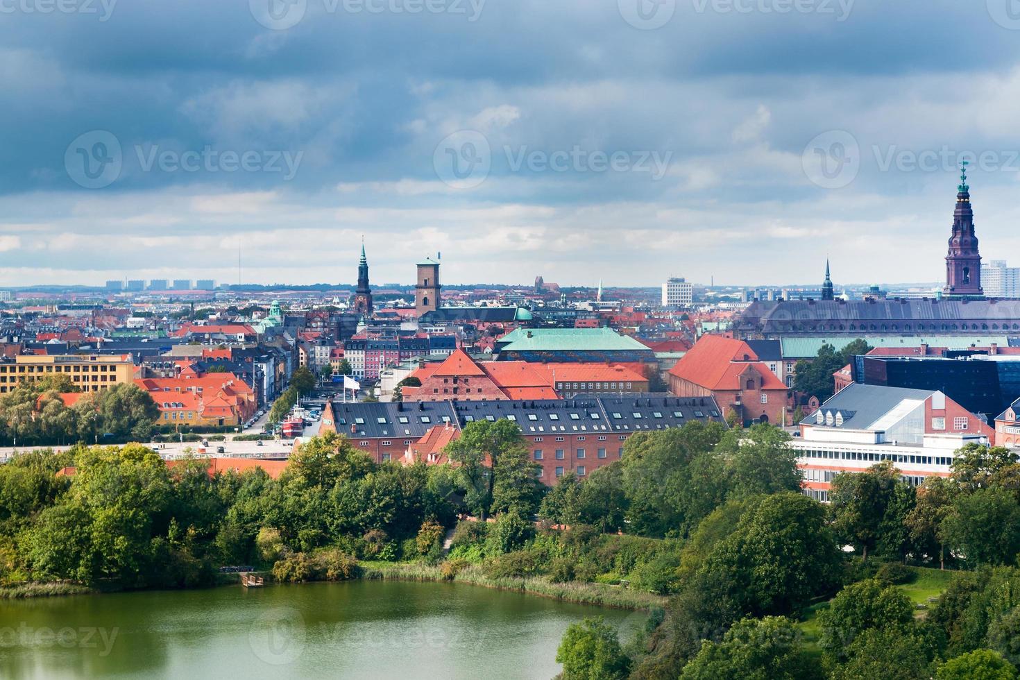 view on center of Copenhagen, Denmark photo