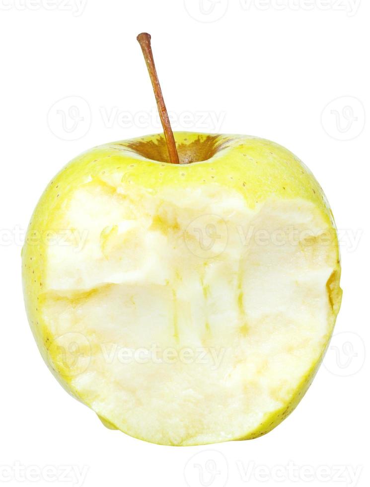 half of yeloow golden delicious apple photo