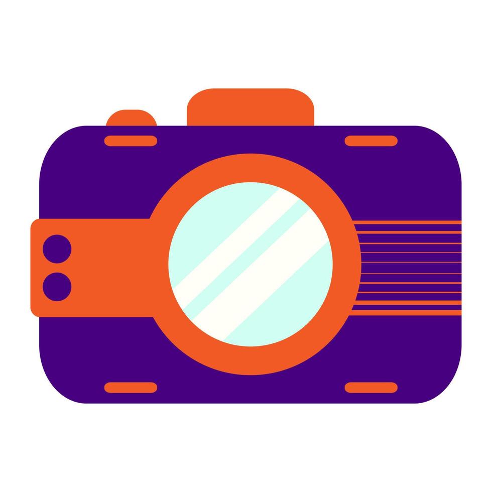 ilustración del icono de la cámara en estilo plano vector
