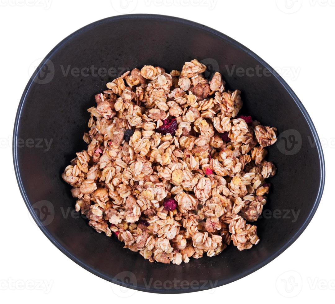 muesli with berries photo