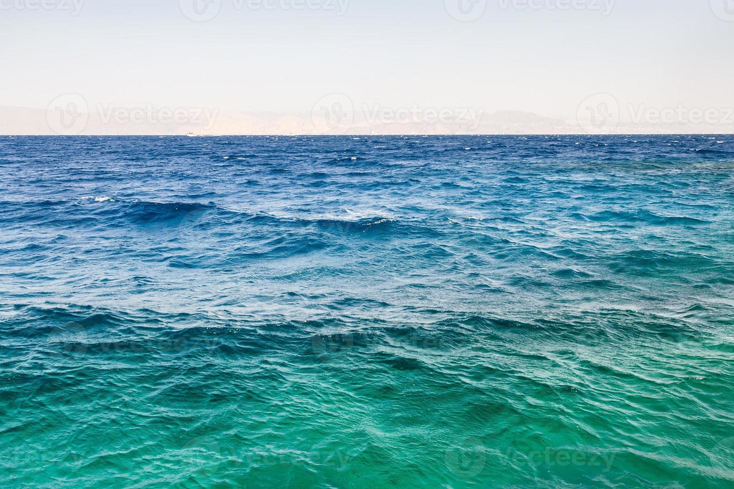 water surface of Gulf of Aqaba on Red Sea photo