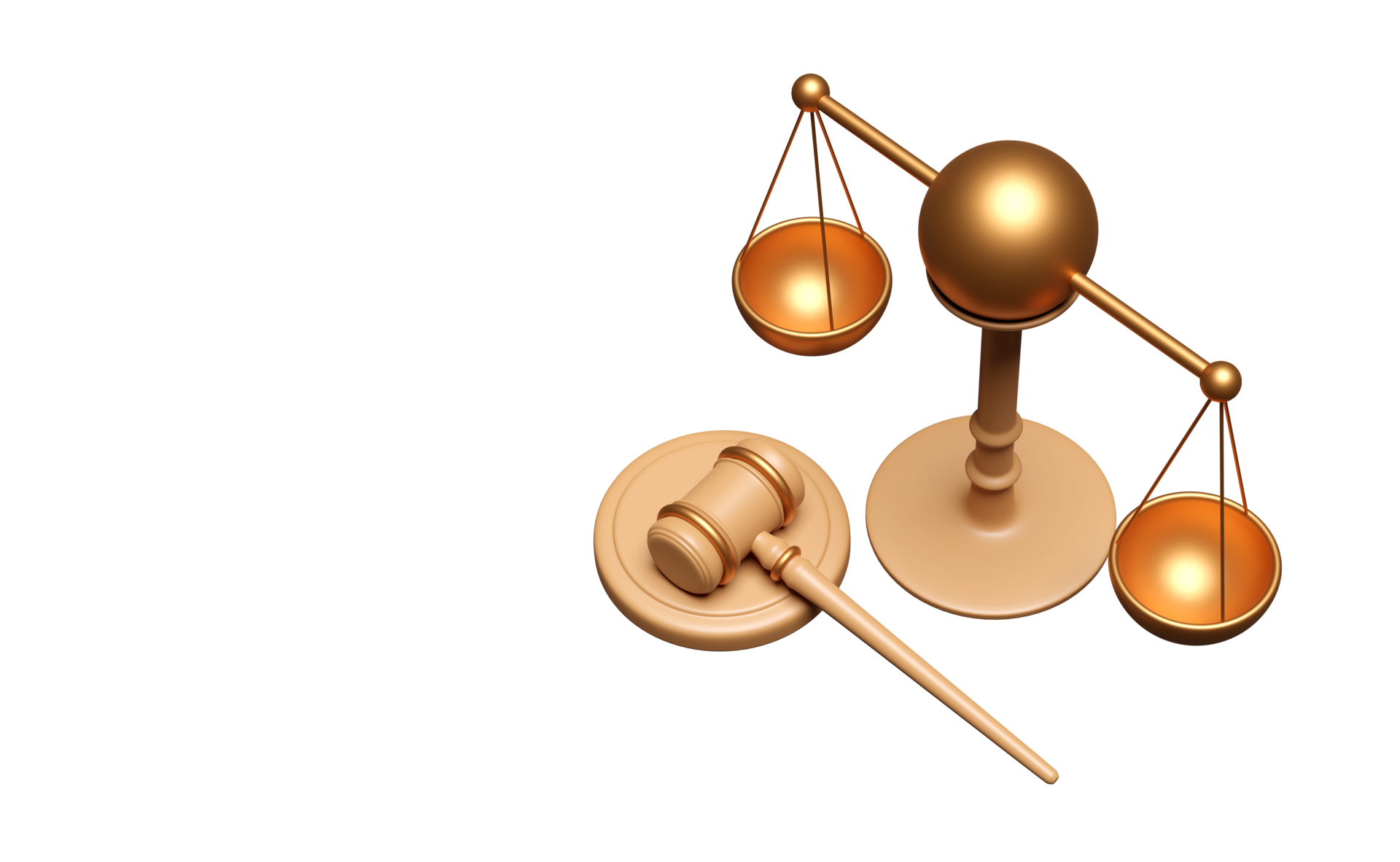 3d judge gavel, wooden hammer auction with stand, justice scales icon