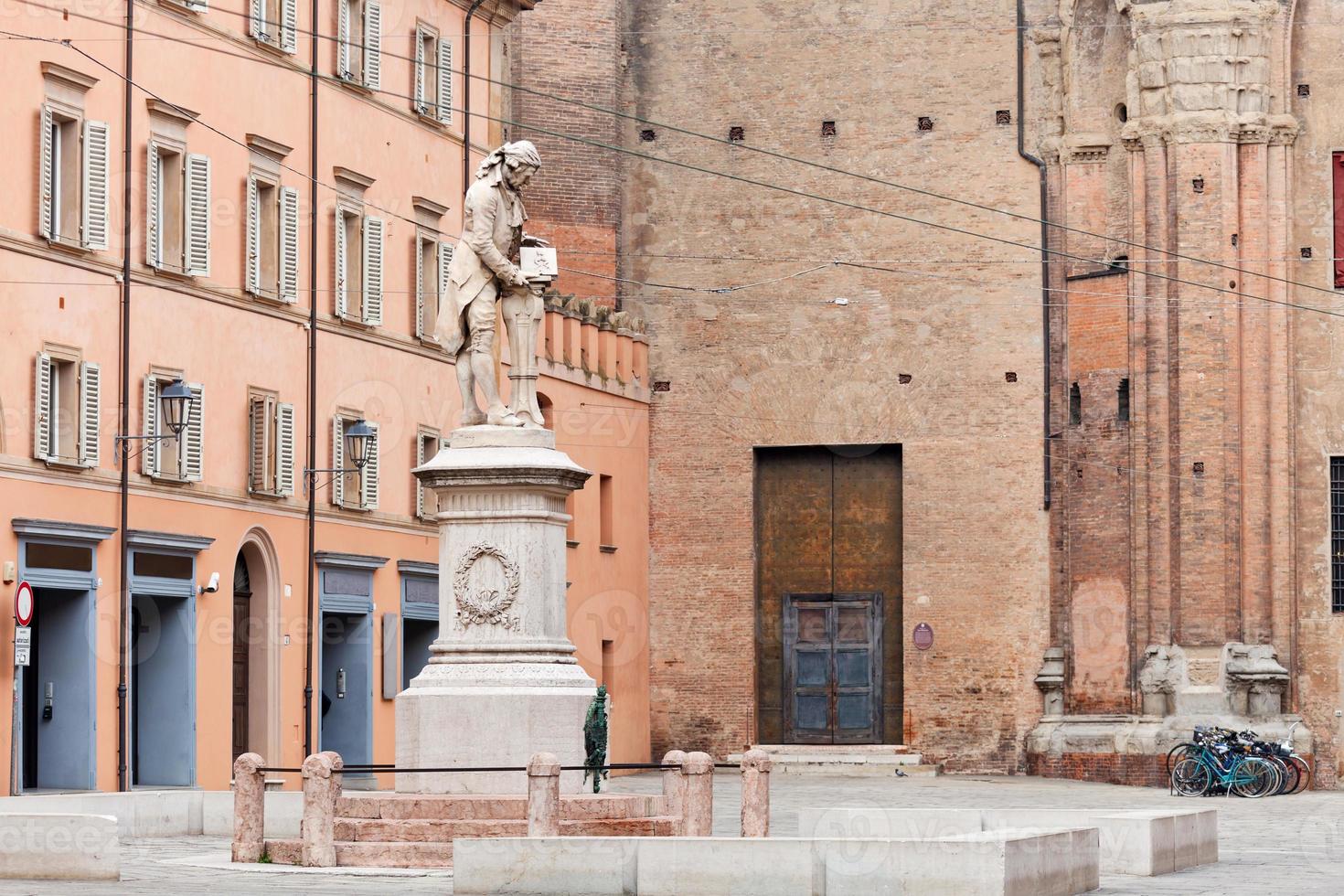 piazza Galvani in Bologna, italy photo