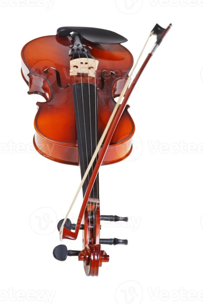 classical modern fiddle with french bow photo