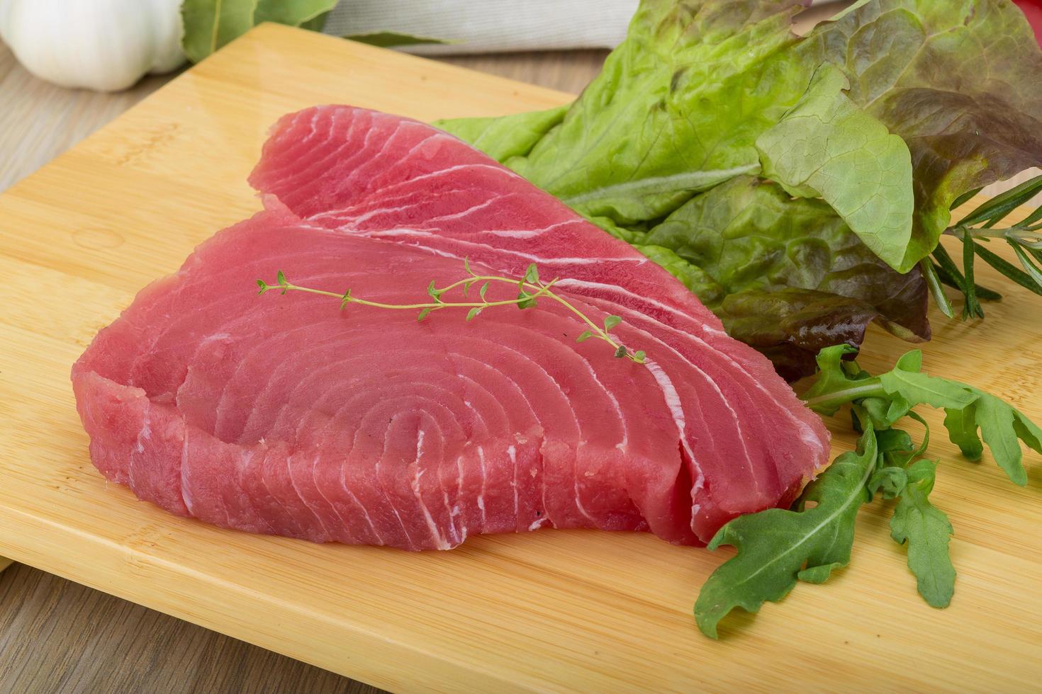 Raw tuna steak 11851478 Stock Photo at Vecteezy