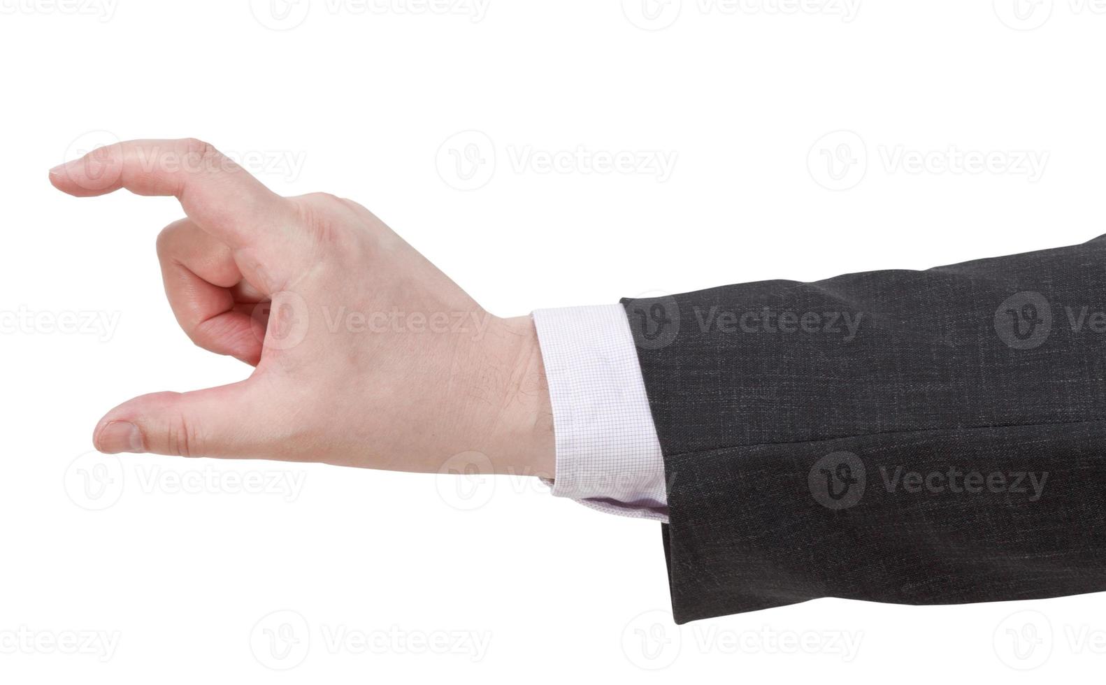 showing of medium size - hand gesture photo
