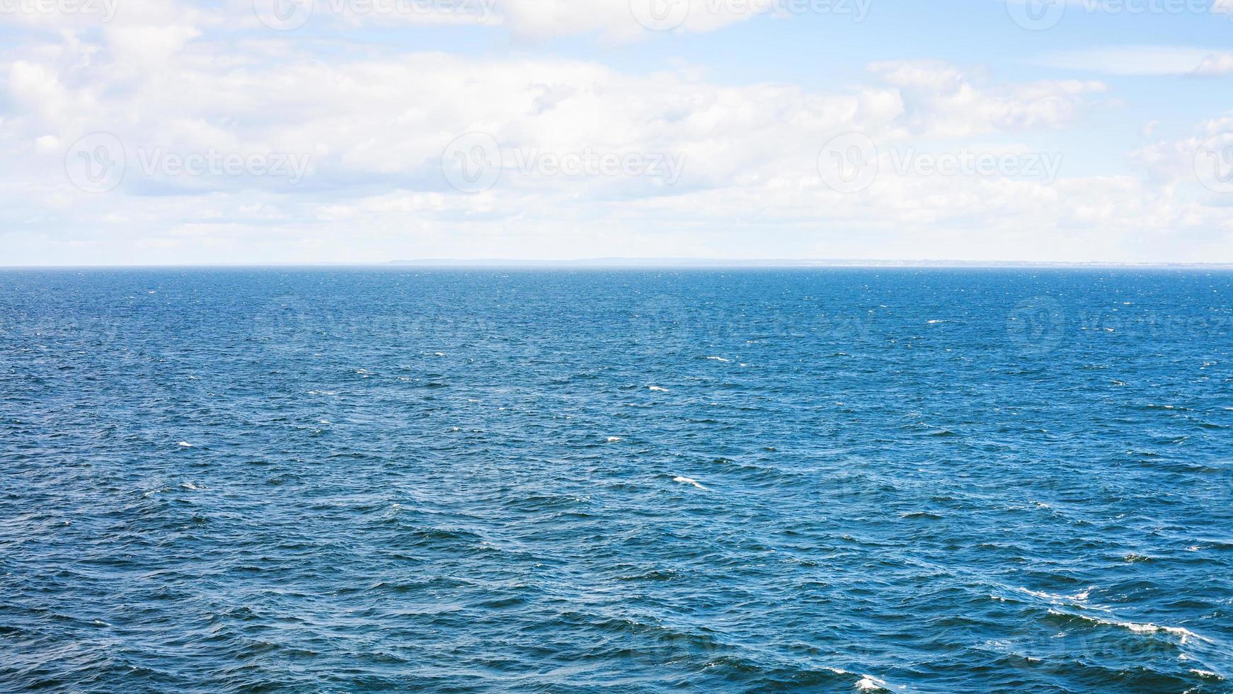 ripple waves on blue water of Baltic Sea photo