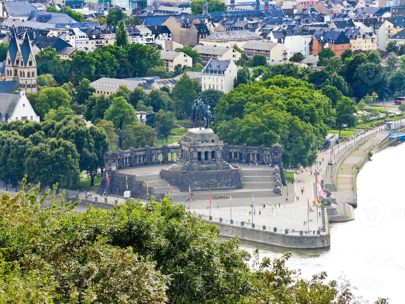 Deutsches Eck German Corner in Koblenz town photo