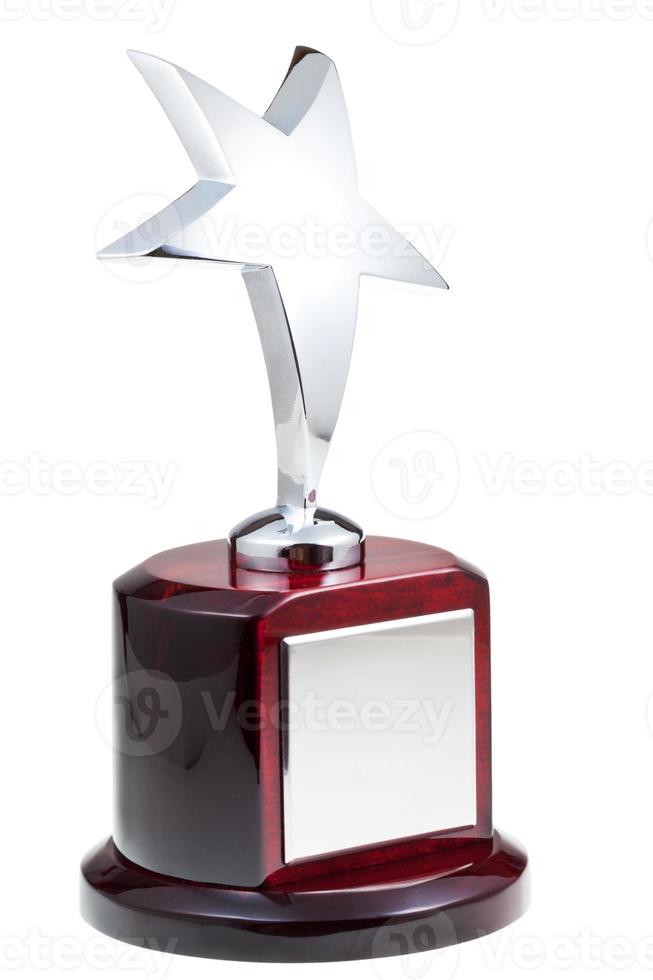 silver star award isolated photo