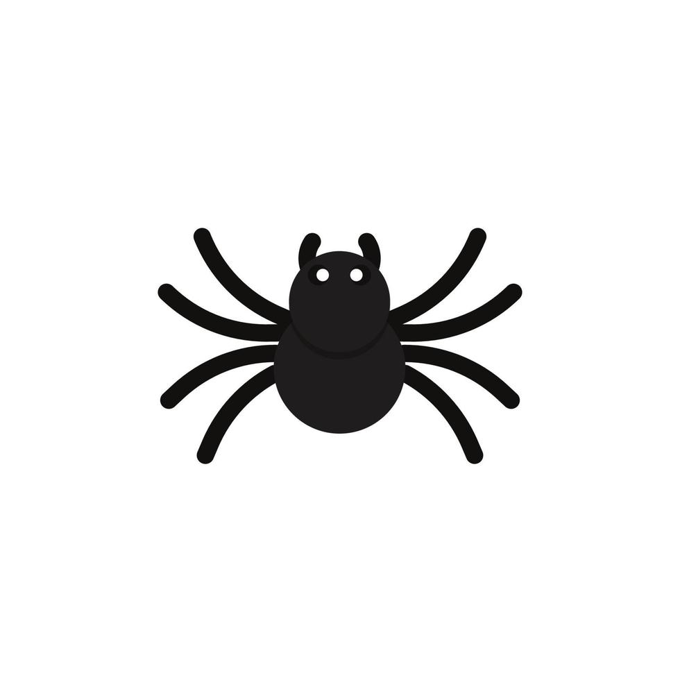 elementos de diseño plano de dibujos animados de araña, vector e ilustración.