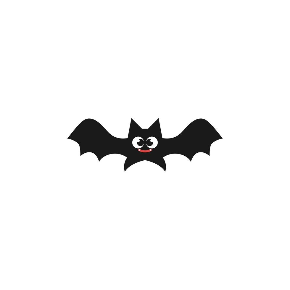 Cartoon bat flat design elements, Vector and Illustration.