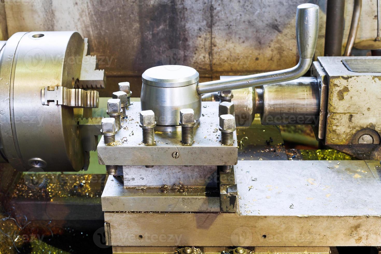 spindles of metalworking lathe machine photo