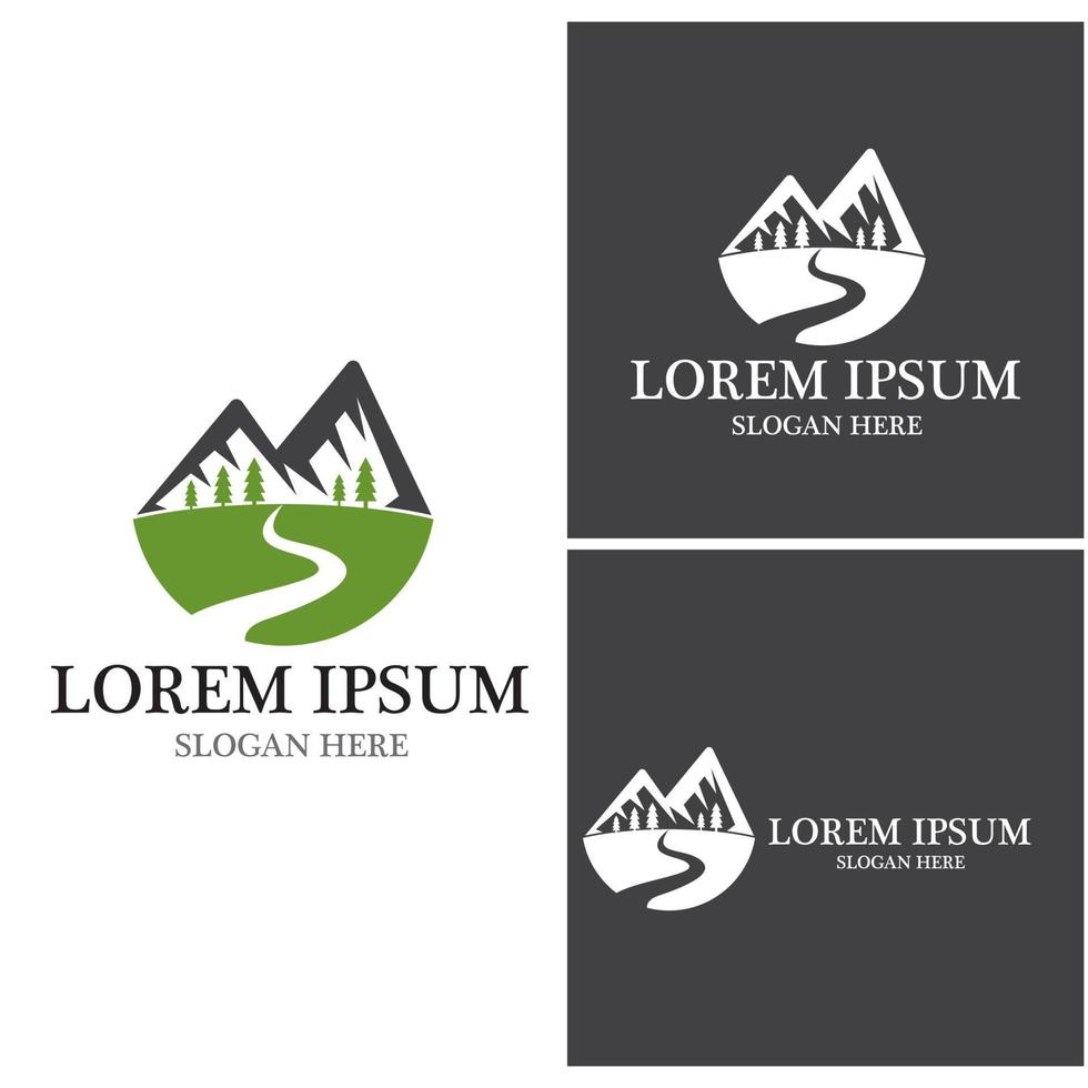 Mountain icon Logo vector