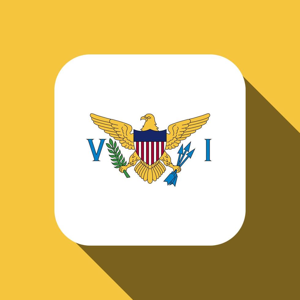 bandera de islas vírgenes, colores oficiales. ilustración vectorial vector