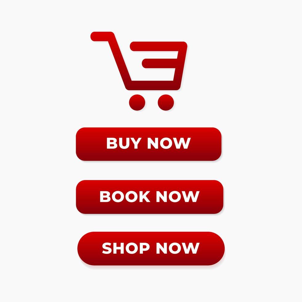 Buy now button with shopping cart icon background vector