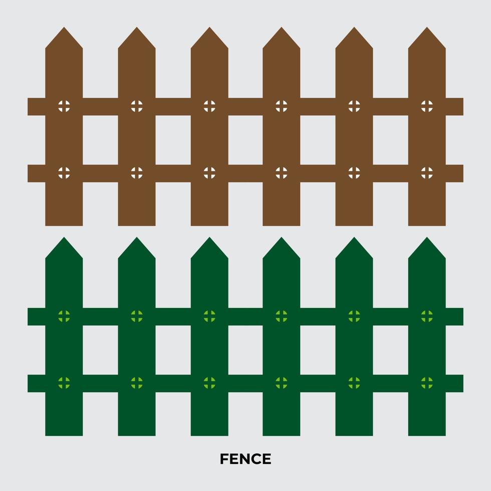 Good fence design for garden or home background vector