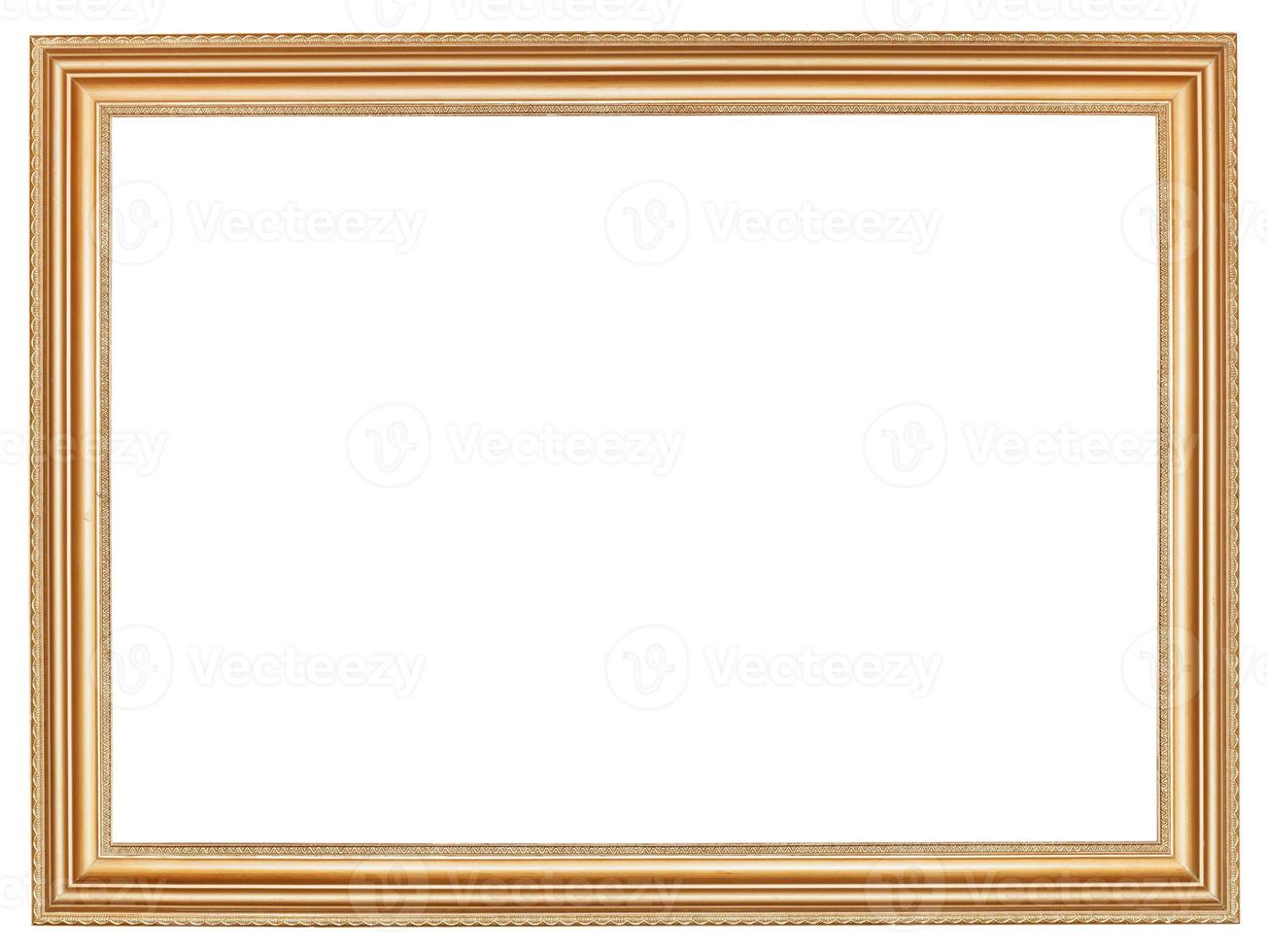 classic wide retro wooden picture frame photo