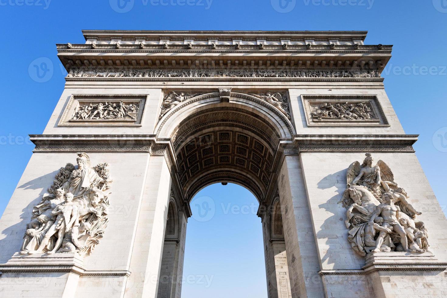 arco triunfal en parís foto