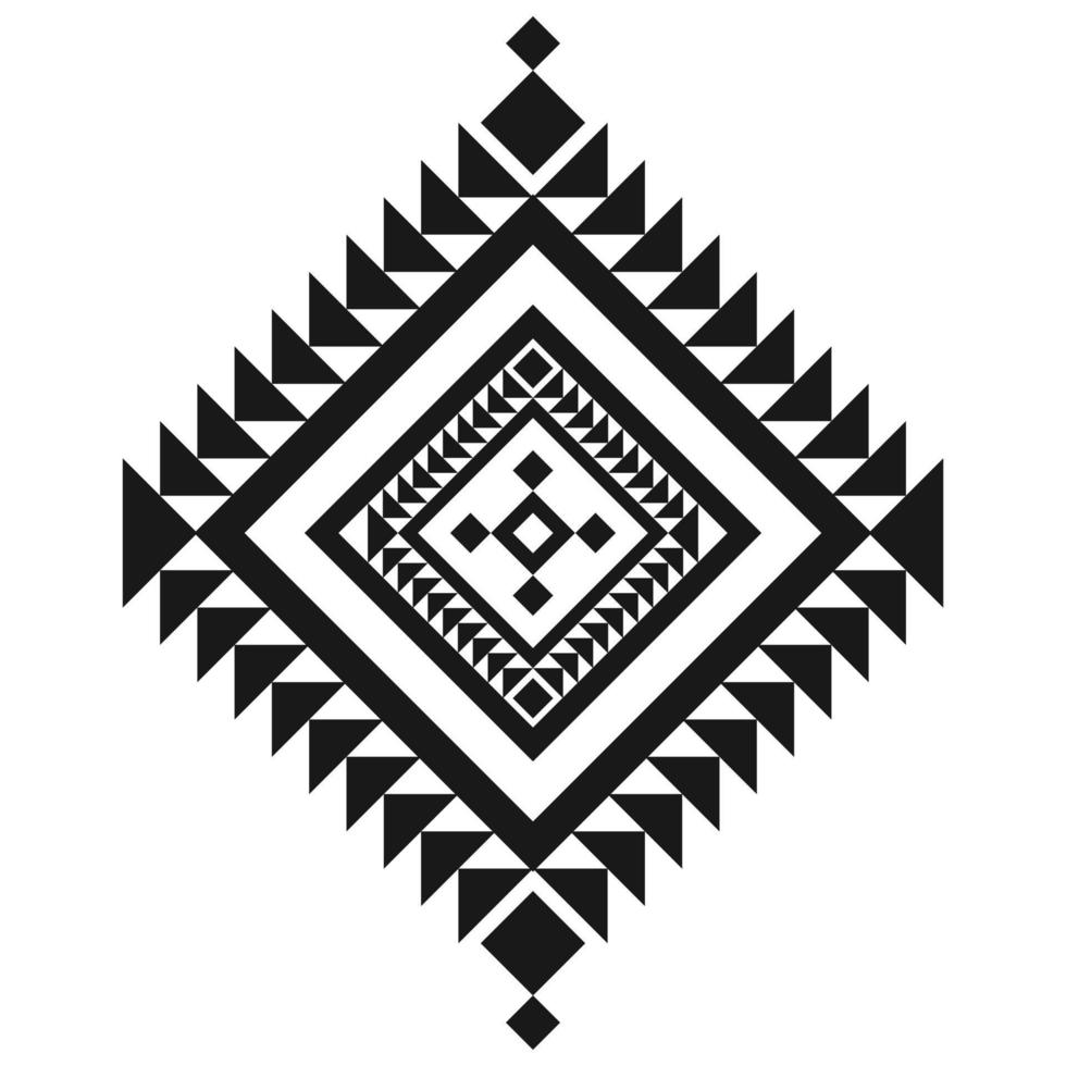 Geometric ethnic pattern art. American, Mexican style. Background Aztec tribal ornament. Design for fabric, clothing, textile, logo, symbol. vector