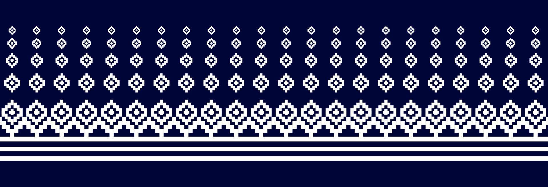 Border ethnic tribal pattern art. folk embroidery, and Mexican style. Aztec geometric ornament print. vector