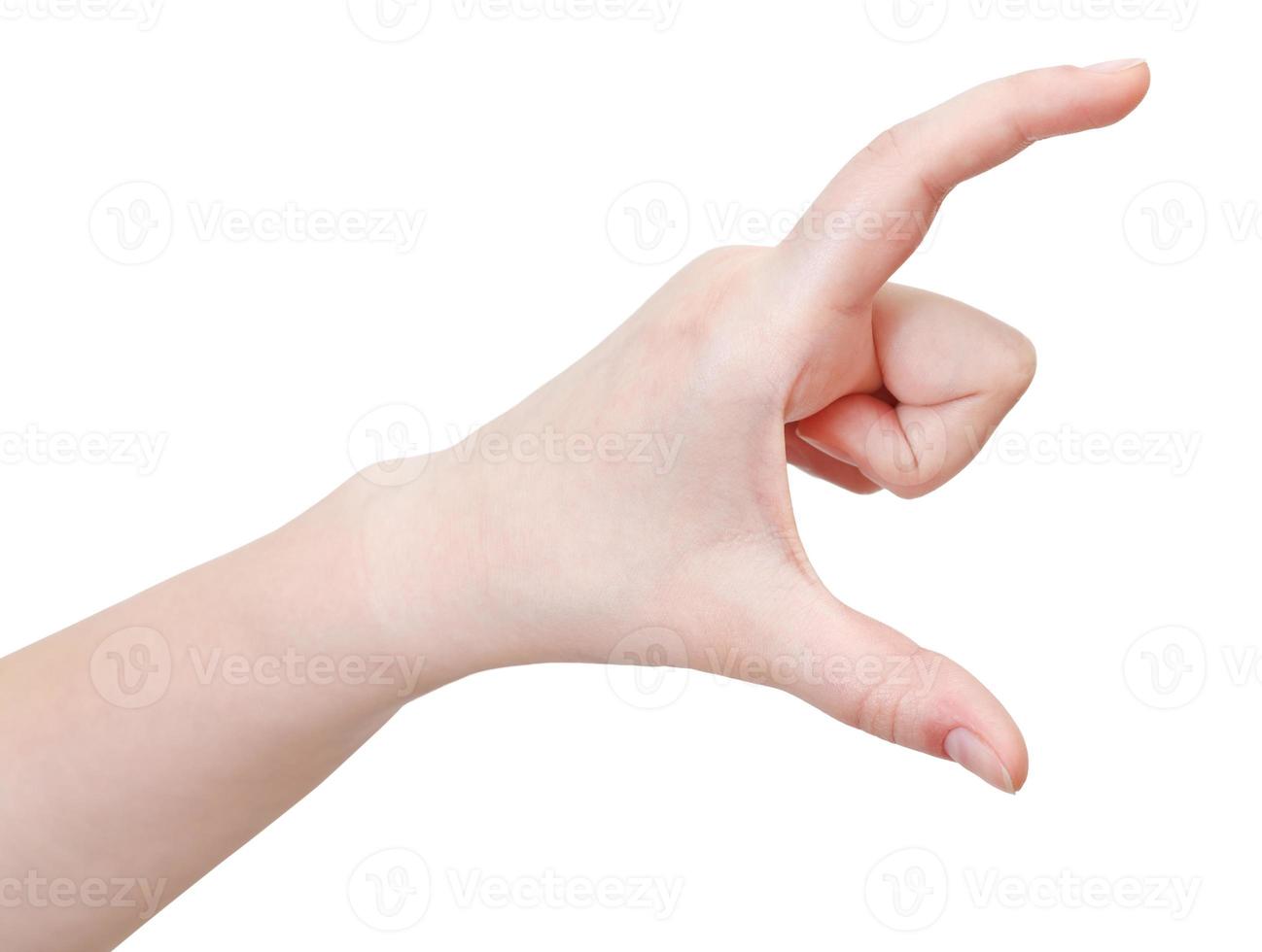 showing large size - hand gesture photo