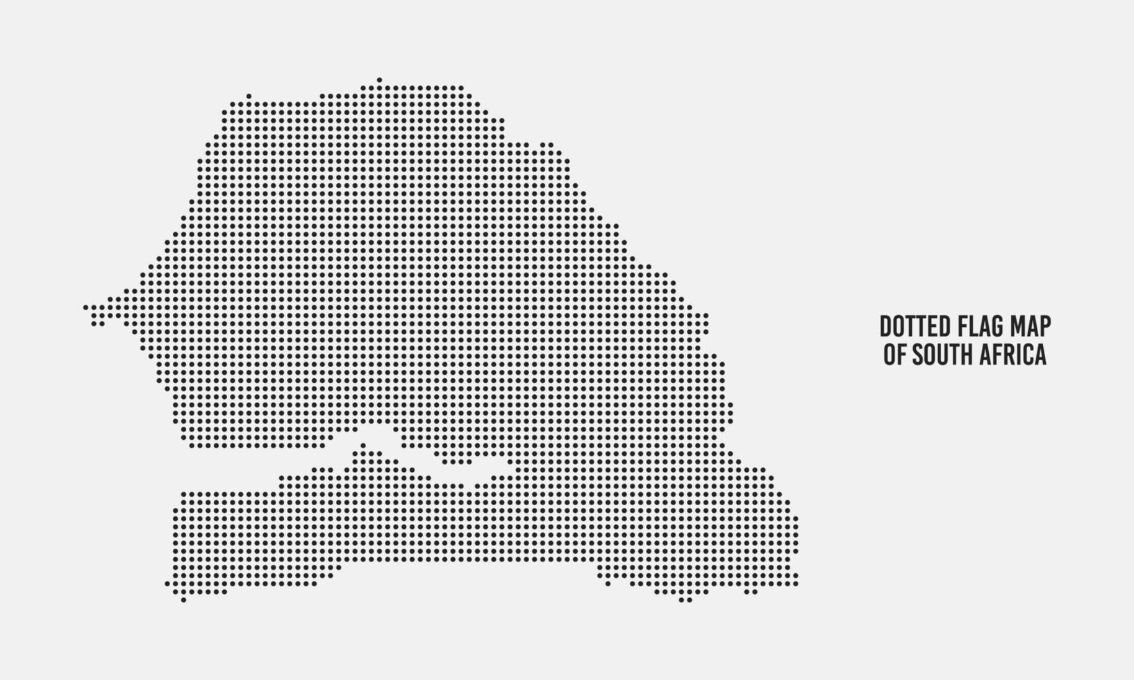 Dotted Senegal Map of Vector Illustration