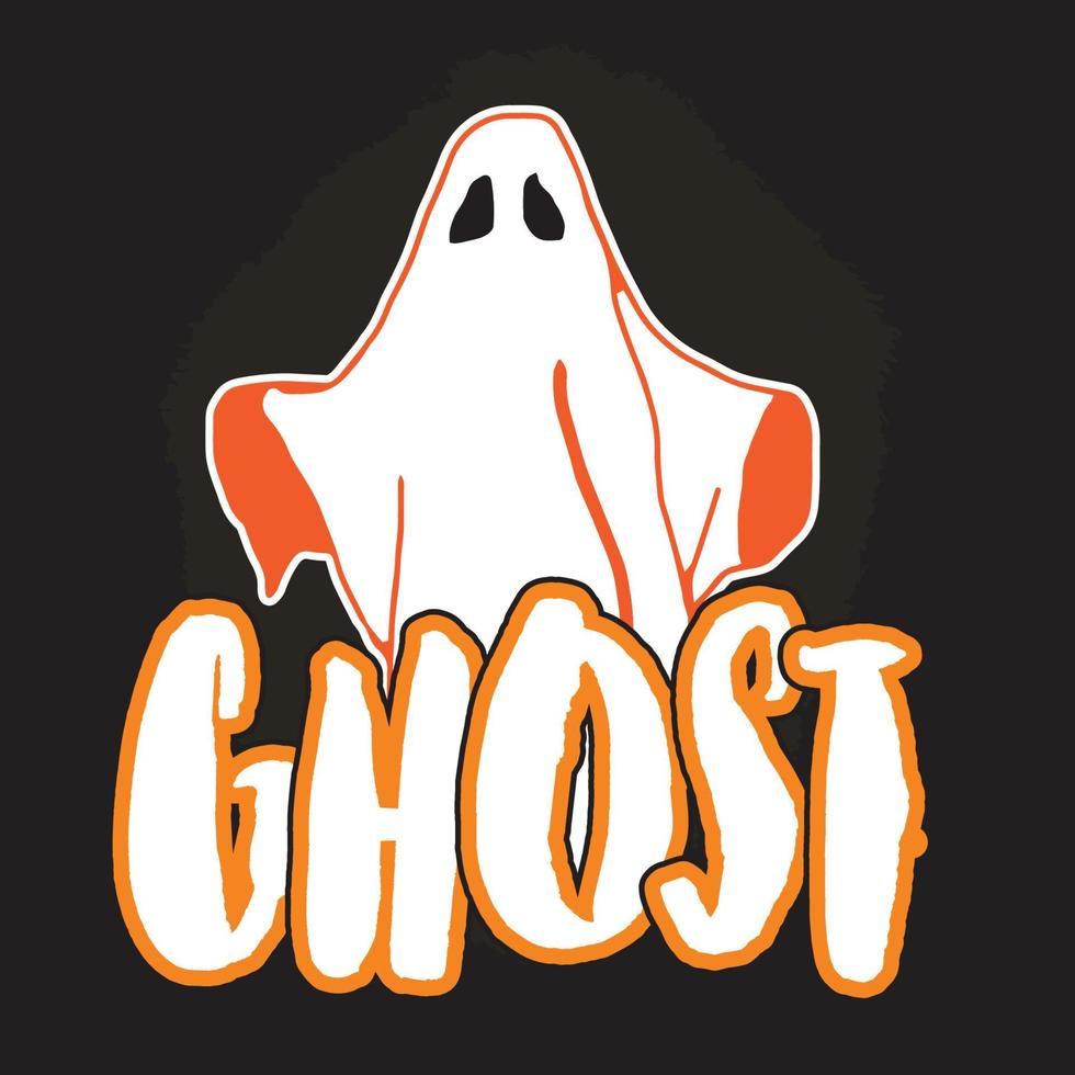Halloween tshirt design watercolor vector