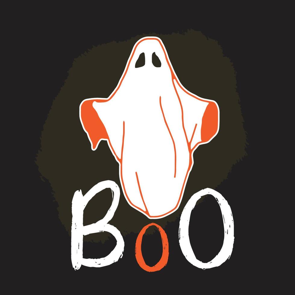 Halloween tshirt design watercolor vector