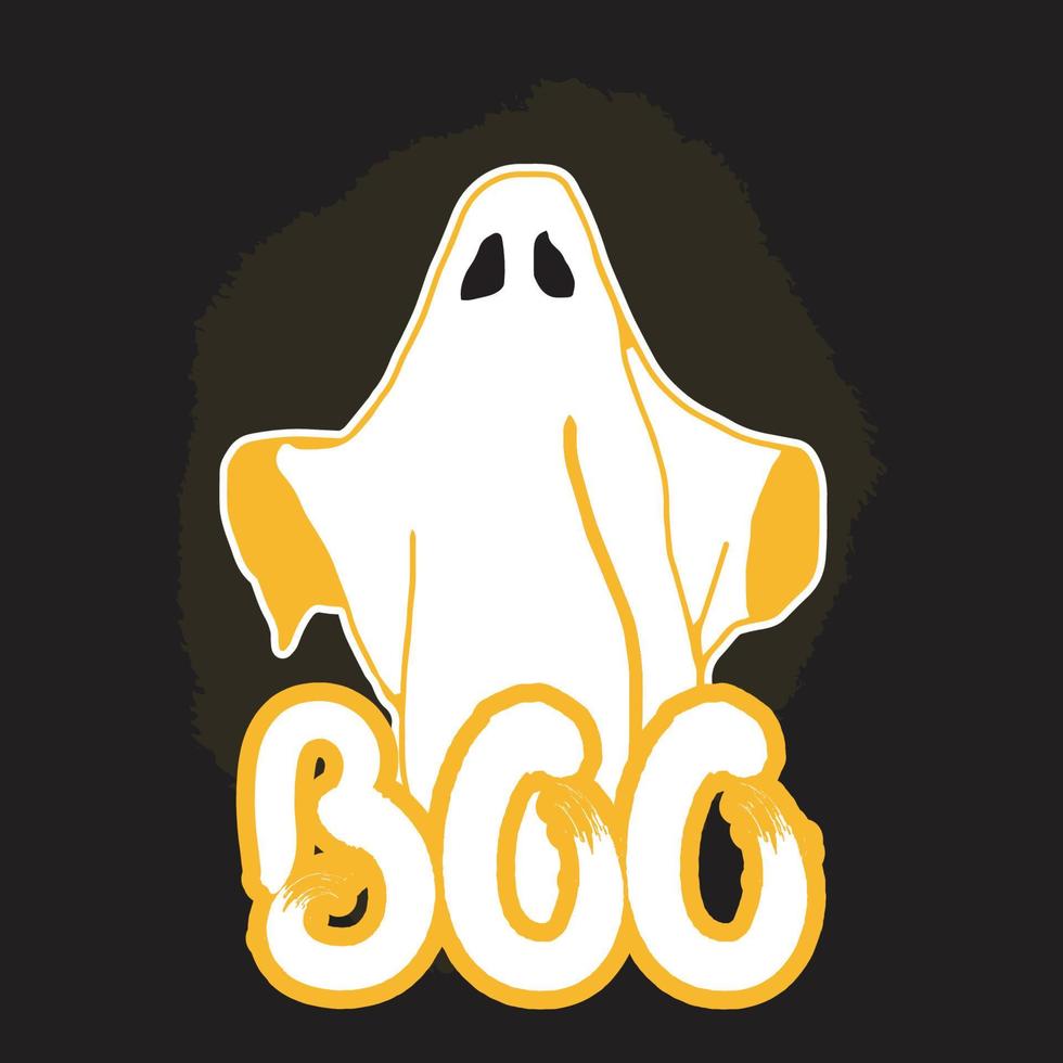 Halloween tshirt design watercolor vector