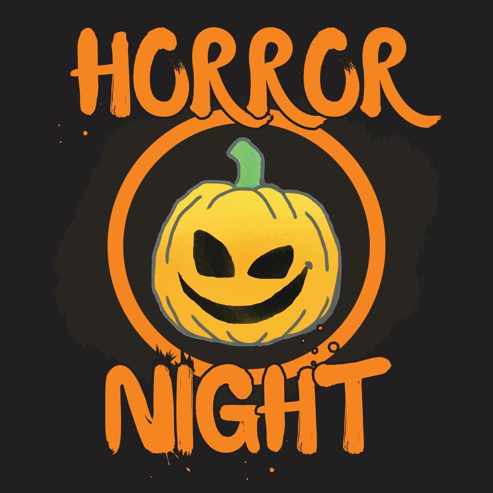 Halloween tshirt design watercolor vector