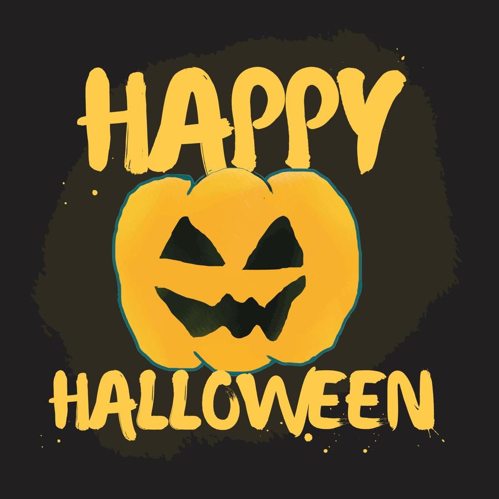 Halloween tshirt design watercolor vector