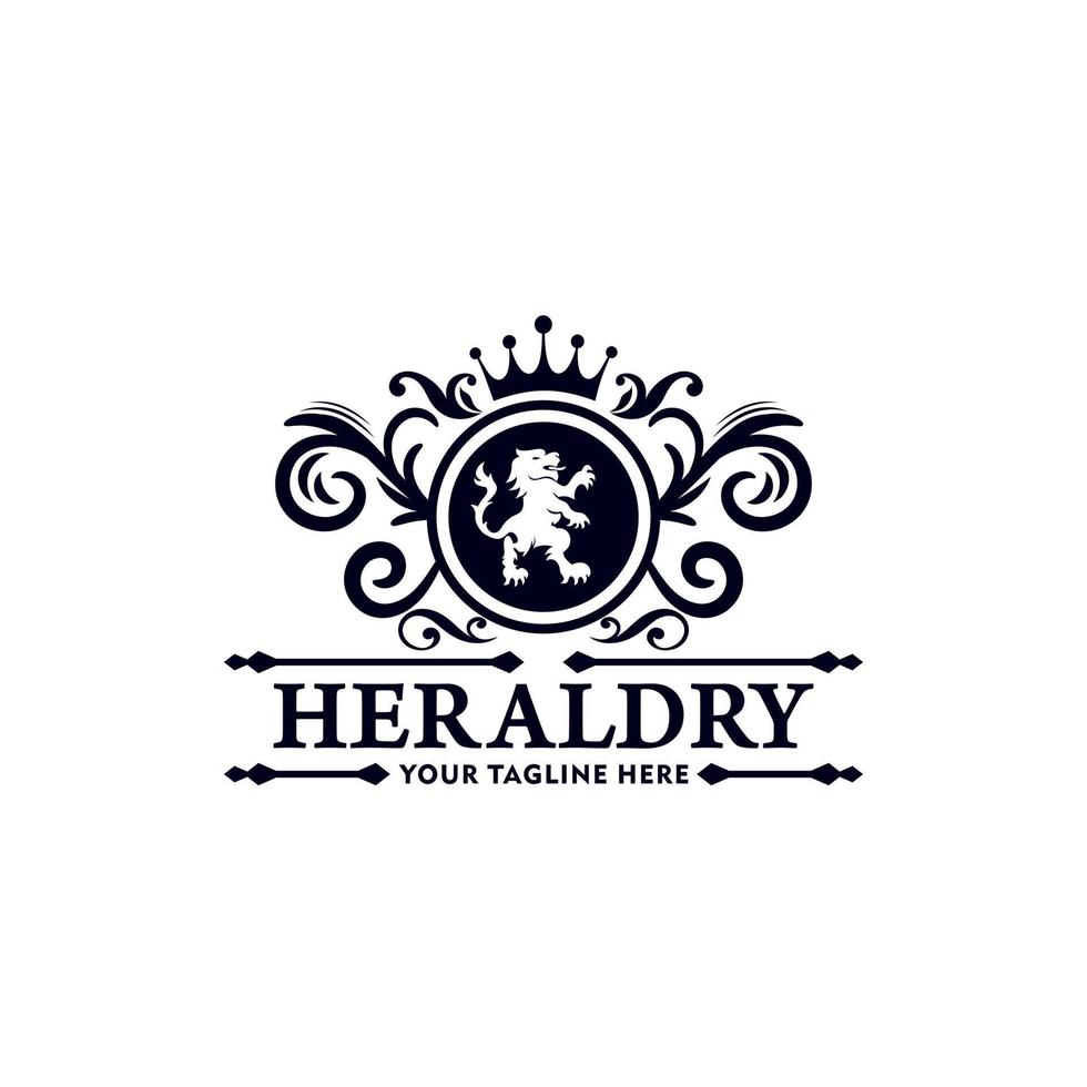 plantilla de vector de colección de logotipo de heráldica