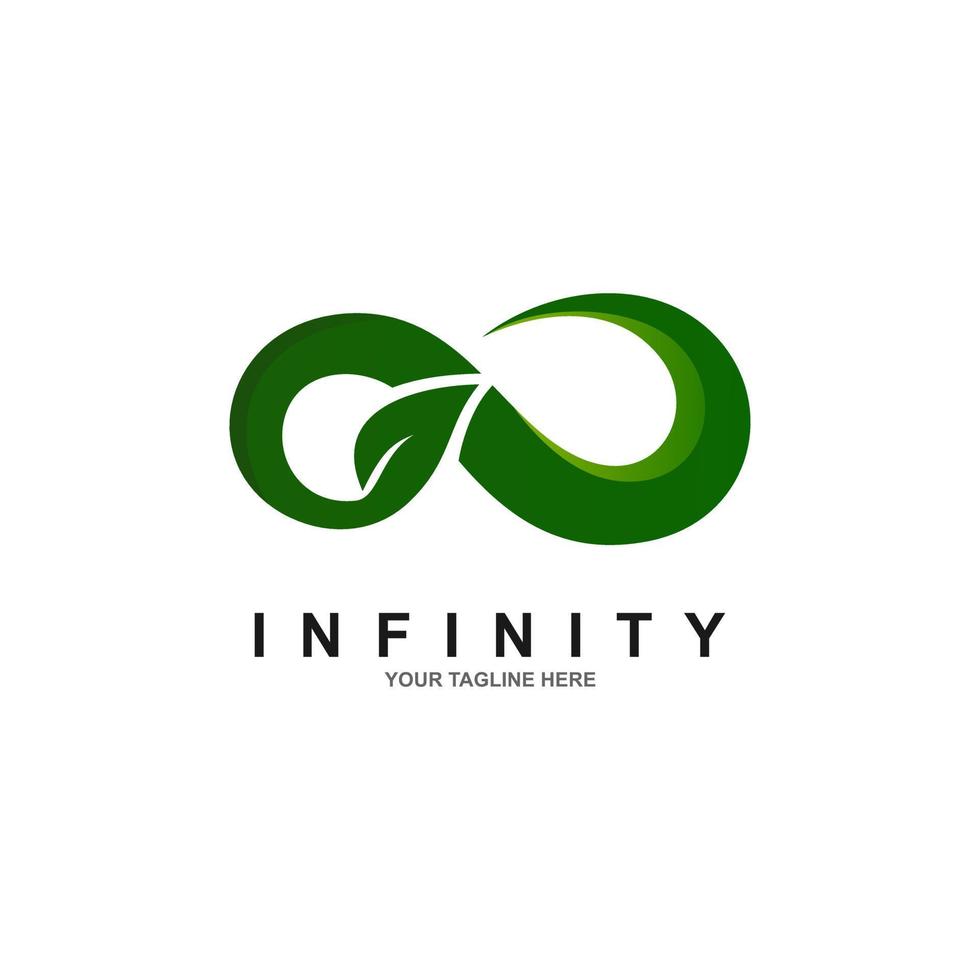 Infinity symbol limitless logo design vector template