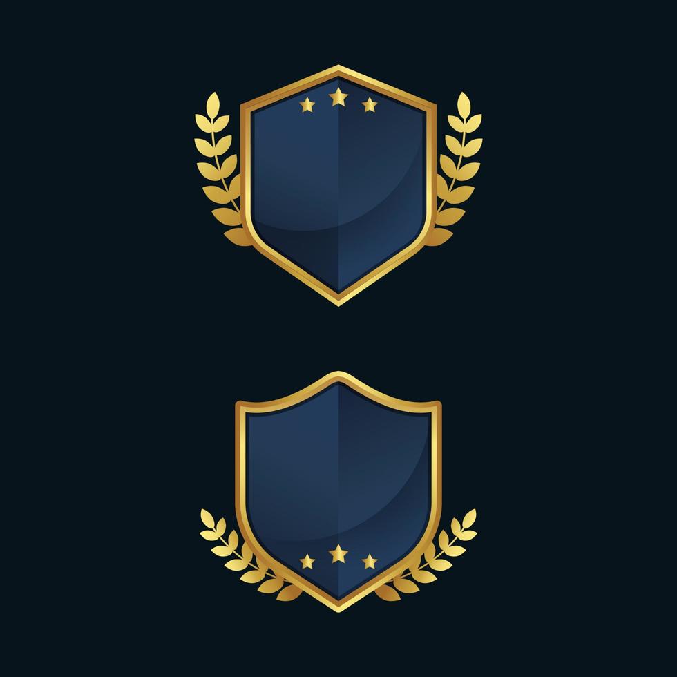 Shield logo backgrounds set. - Vector. vector
